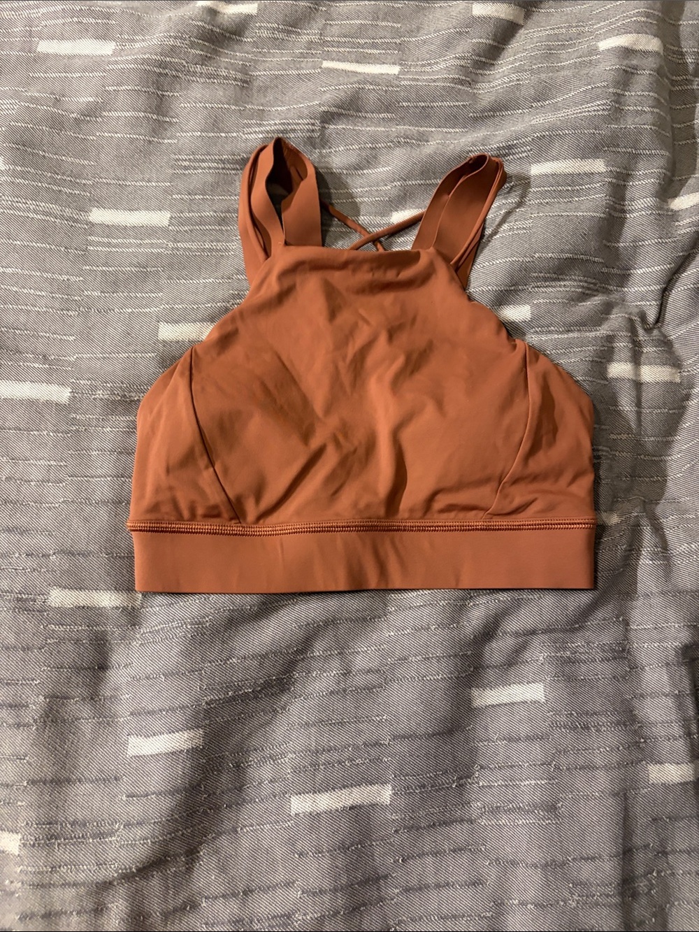 lululemon athletica Rust colored High Neck Sports Bralette